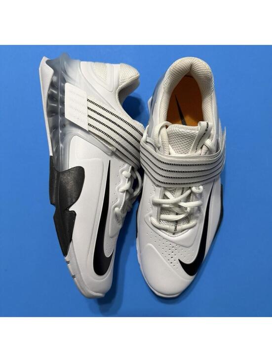 Nike Savaleos White Black Weightlifting Training Shoes CV5708-100 Strap Men’s main image 4